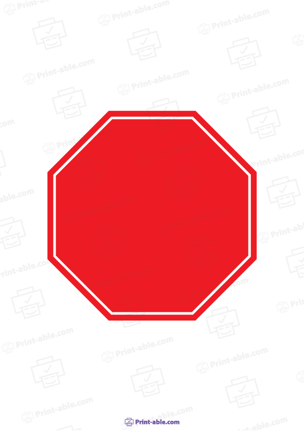 Stop Sign Printable