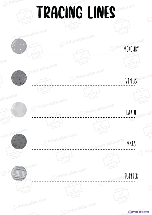 Tracing Lines Worksheets Printable