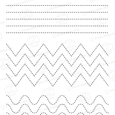 Tracing lines worksheets