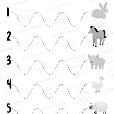 Tracing lines worksheets