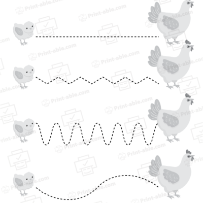Tracing lines worksheets