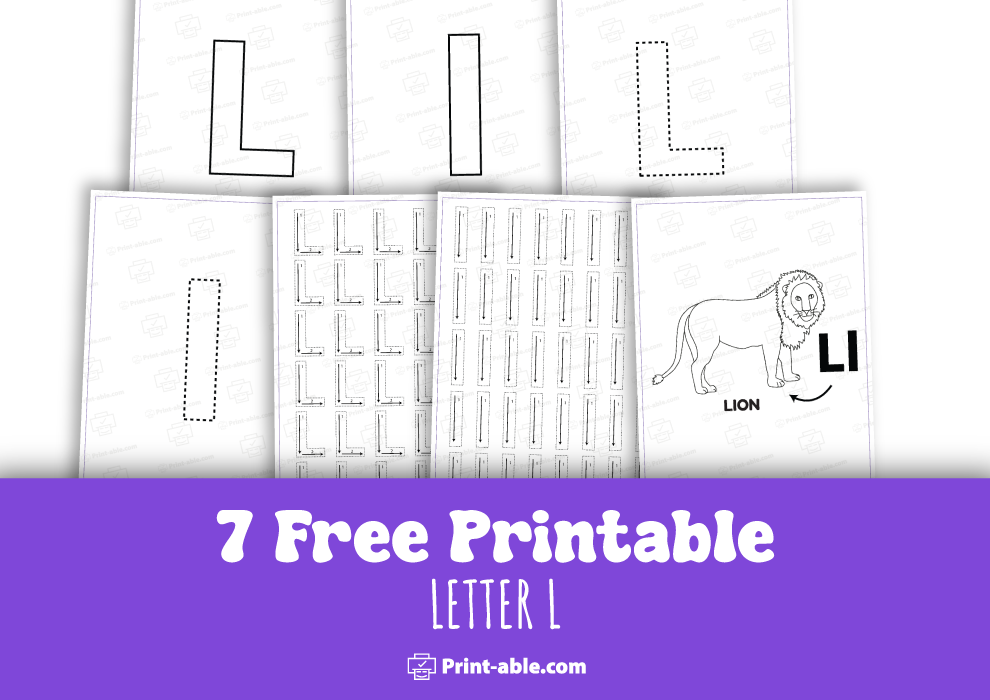 Letter L Printable Free Download