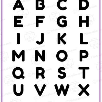 ABC Alphabet Chart Printable free download