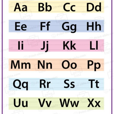ABC Alphabet Chart Printable free download