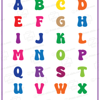 ABC Alphabet Chart Printable free download