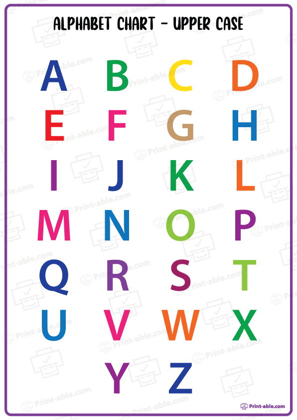 ABC Chart Alphabet Printable Free Download