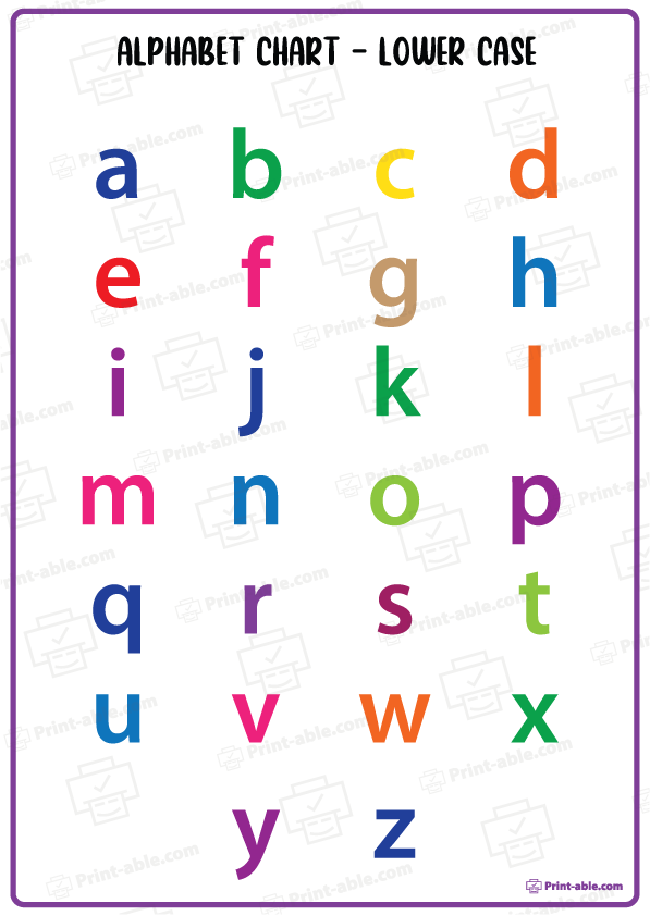 ABC Chart Alphabet Printable Free Download
