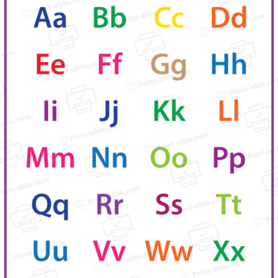 ABC Alphabet Chart Printable free download