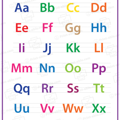 ABC Alphabet Chart Printable free download