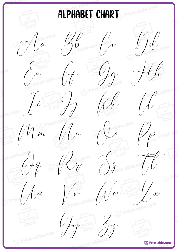 ABC Chart Alphabet Printable Free Download