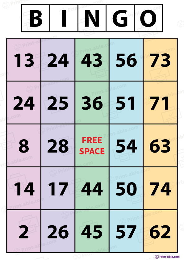 bingo cards printable free download