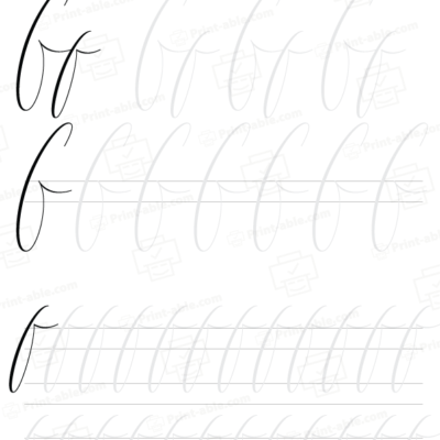 Cursive letter f free download