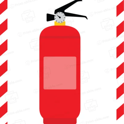 fire extinguisher sign printable free download