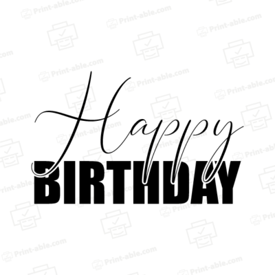 Birthday sign printable free download
