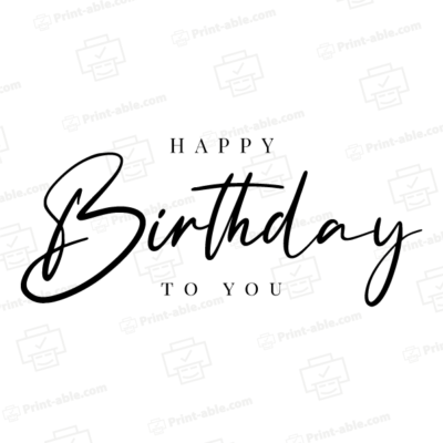 Birthday sign printable free download