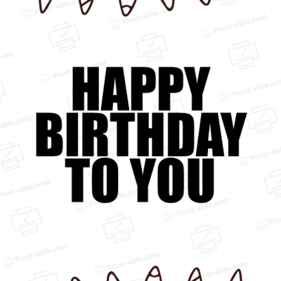 Birthday sign printable free download