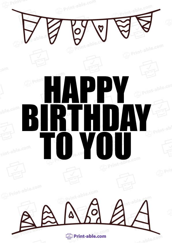 Birthday Sign Printable Free Download