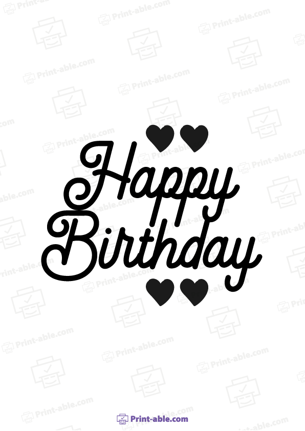 Birthday Sign Printable Free Download