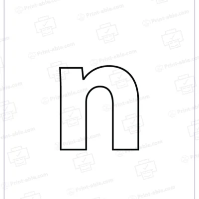 letter n printable free download