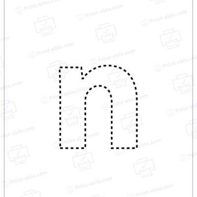 letter n printable free download