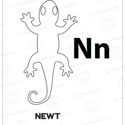 letter n printable free download