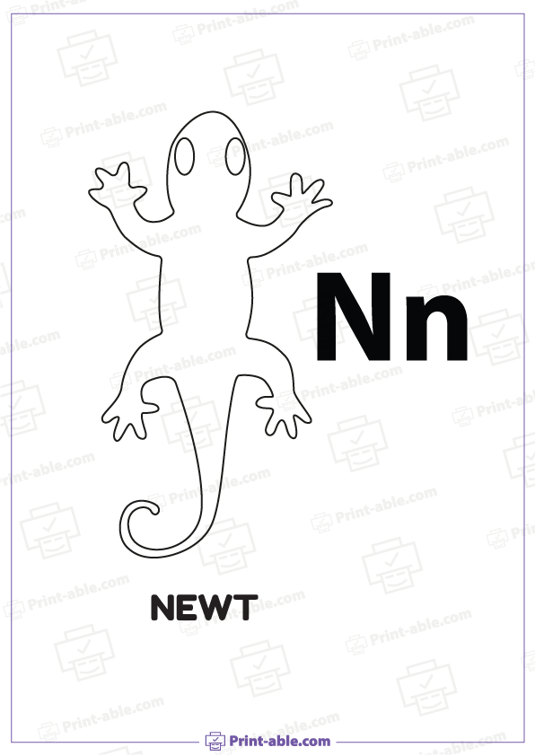 Letter N Printable Free Download