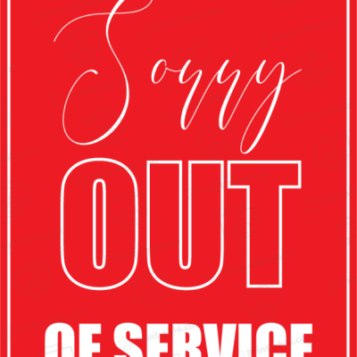 Out of service sign printable free download