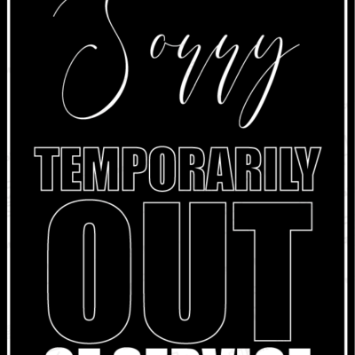 Out of service sign printable free download