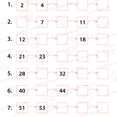 Skip counting worksheets printable free download