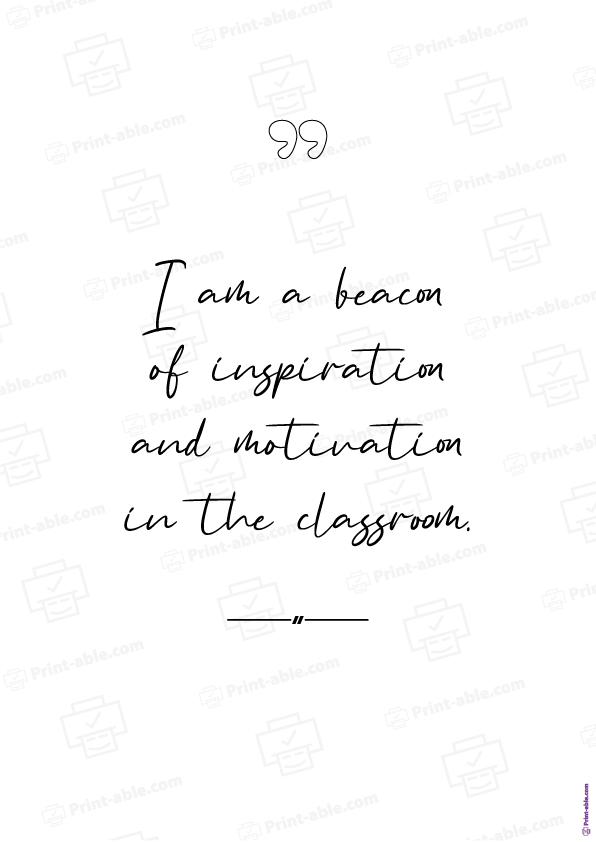 teacher affirmation card printable free download
