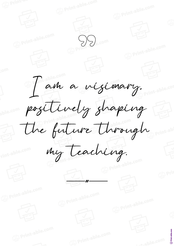teacher affirmation card printable free download