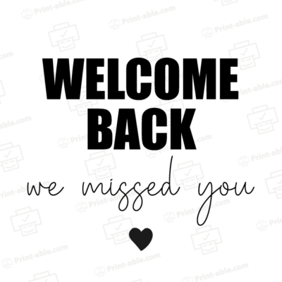 we missed you sign printable free download