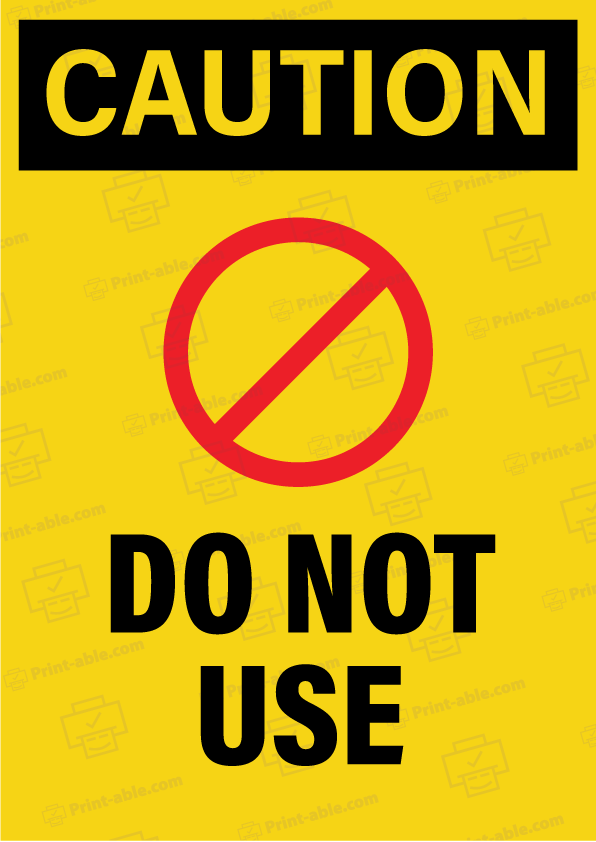 do not use sign printable free download