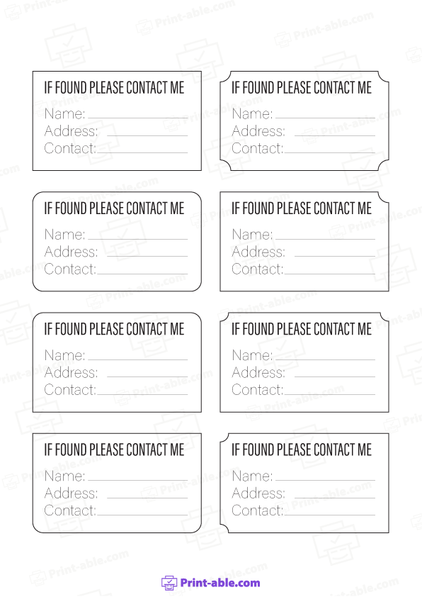 luggage tag printable free download