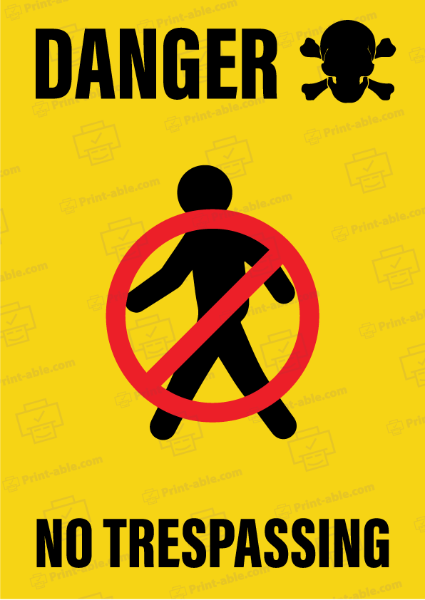 no trespassing sign printable free download