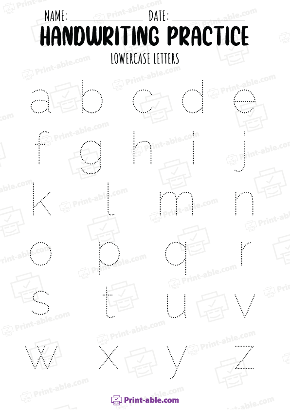 Writing practice worksheets free download
