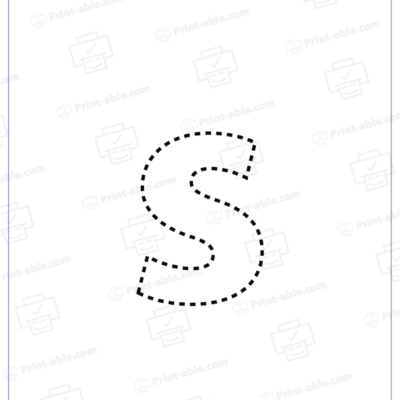 Letter S Lowercase Tracing Worksheet 2918