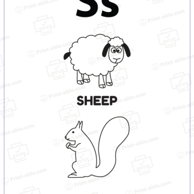 Letter S Coloring Worksheets 2921