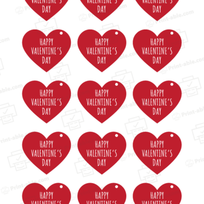 Valentine's Tag Printable 3901