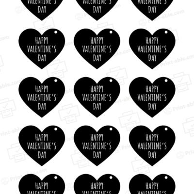 Valentine's Tag Printable 3902