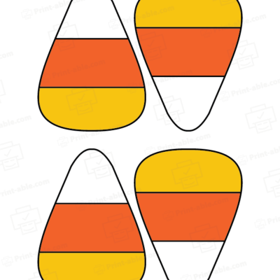 Candy Corn Template 3110
