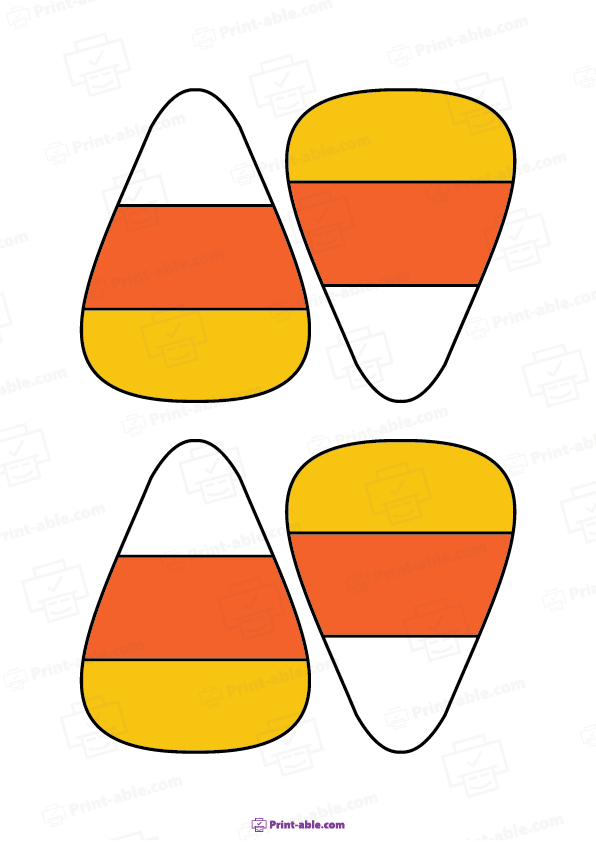 Candy Corn Template 3110