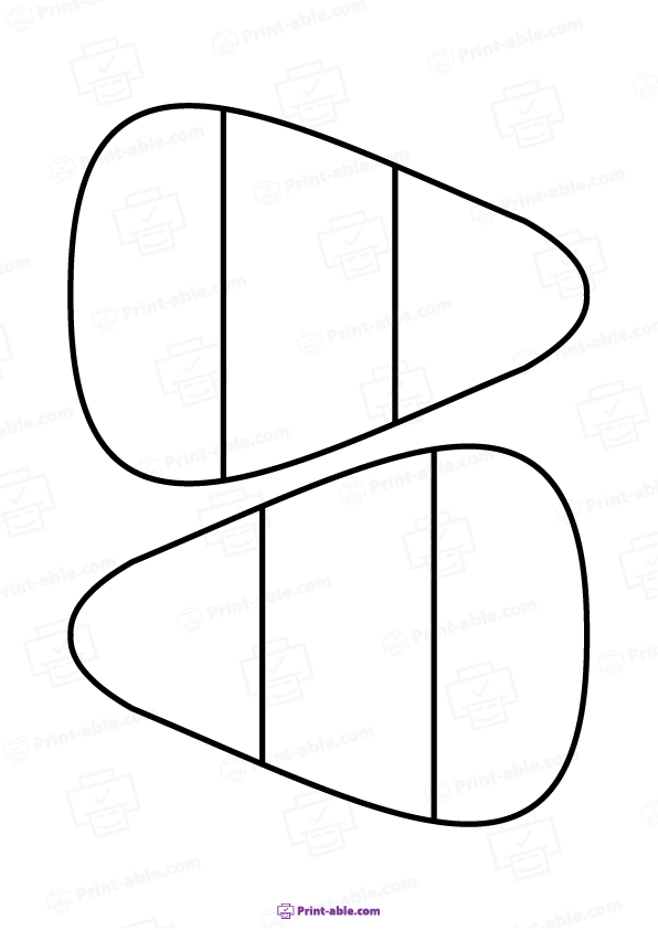Corn Candy Outline Printable 3105