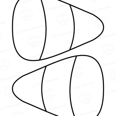 Corn Candy Outline Printable 3106