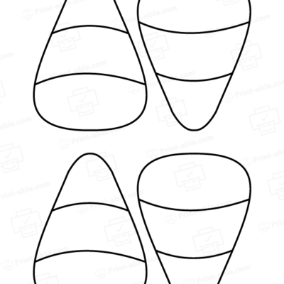 Corn Candy Outline Printable 3107