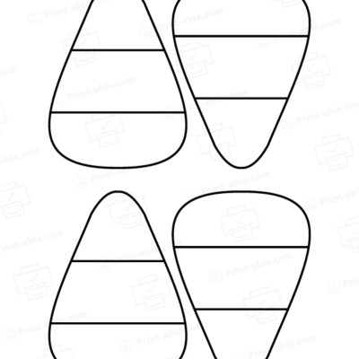Corn Candy Outline Printable 3108