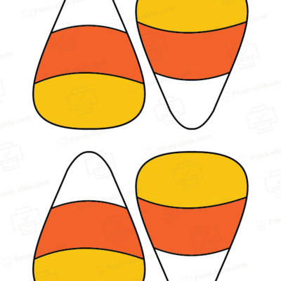 Candy Corn Template 3109