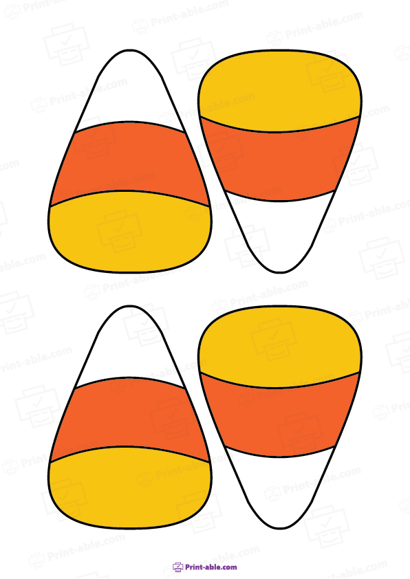 Candy Corn Template 3109