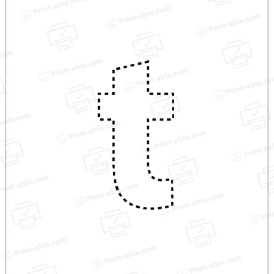 Letter T Lowercase Tracing Worksheet 2104