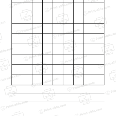 Blank Sudoku Printable